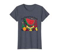 Insalata di Frutta Volante con Bandiera Maglietta, Donna, Pervinca, XS