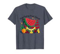 Insalata di Frutta Volante con Bandiera Maglietta, Uomo, Pervinca, S