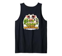 Insalata? Vuoi Dire Cosa Mangia Il Mio Cibo Mucca Divertente carnivoro Dieta Canotta