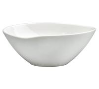 Insalatiera 27x23x10 cm in Porcellana Allluminica Kaleidos Aluxina Bianca