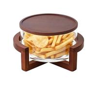 Insalatiera con Base in Legno 1800 ml Pezzo Padrona da Tavolo
