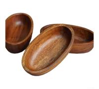 Insalatiera in legno in stile giapponese per mini barca con legno di noce, per servire frutta e insalata con piccola nave, design creativo per la decorazione della casa