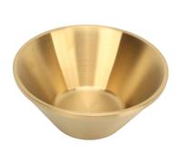 Insalatiere 14/16/18/20/23cm in Acciaio Inossidabile Oro cibo Serving Containers doppio strato decorativo cucina Mixing Bowls per frutta Popcorn Chips Dips(20cm)
