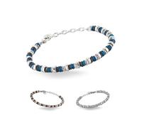 inSCINTILLE Bracciale Uomo Acciaio Rondelle e Bulloni, Regolabile 18-22 cm, Confezione Regalo Inclusa, Braccialetto Acciaio Inox, Bracciali Uomo