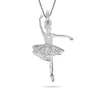 inSCINTILLE Collana Ballerina Danza Classica in Argento 925 con Ciondoli Vari Soggetti