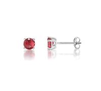 inSCINTILLE Lucciole Orecchini Punto Luce in Argento 925 Rodiato con Zirconia Cubica