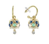 inSCINTILLE Orecchini Donna a Cerchietto con Campanella e Pietre Colorate