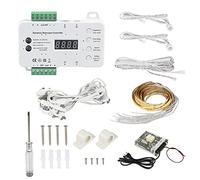 Inscrip Illuminazione a LED per gradini, 12 V/24 V, 2700 K/4000 K, 16 passi RL-STEP-05, controllo dinamico dell'illuminazione delle scale, set completo con alimentatore di rete da 100 W e barra