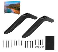Inscrip Piedini per TV universali, per TV da 32 a 65 pollici, coppia di piedini per TV piatto Curved TV Smart TV LCD LED fino a 45 kg, adatti per distanza tra i fori da 20 a 55 mm, nero (B)