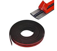 Inscrip Strisce di tenuta, per parabrezza, strisce in gomma EPDM, a forma di T, protezione dei bordi, impermeabile, per auto, camion, porte, finestre, decorazione (2 m x 14 mm)