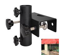 Inscrip Supporto per ombrellone da balcone con morsetto, robusto supporto per ombrellone da giardino, parasole, terrazze, dock, spiaggia, cortile, intervallo di serraggio 20 mm - 63 mm, diametro