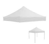 Inscrip Telo di Ricambio per Gazebo - Copertura 4 Angoli Canopy Top per Esterni, Telone Bianco 3 x 3 m