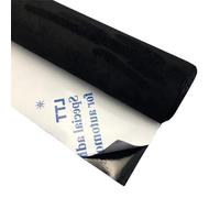 Inscrip Toppe di riparazione per divano, in microfibra, effetto camoscio, autoadesive, per auto, in velluto, elasticizzato, in finta pelle scamosciata, 20 cm x 30 cm (nero)