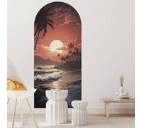 Inscrip WTD - Carta da parati 3D, autoadesiva, in vinile rimovibile, impermeabile, per porta, in PVC, autoadesiva, per soggiorno, cucina, camera da letto, 80 x 180 cm (alba)