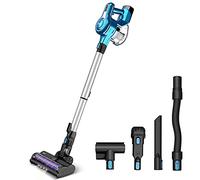 INSE Aspirapolvere Senza Fili 25 KPA Fino a 45 Minuti di Autonomia, 10 in 1, Con Batteria Rimovibile da 250 W, Grande Scatola Antipolvere da 1.2 L [Classe di efficienza energetica A+++]