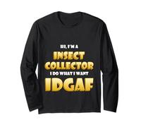 Insect Collector IDGAF Meme Bug Science Ant Studying Insects Maglia a Manica