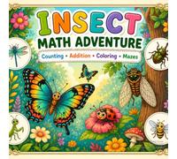 Insect Math Adventure: A Math & Coloring Book for Kids Ages 3-6.: A Fun Early Learning Workbook for Preschool & Kindergarten Kids Ages 3-6 Featuring ... Games, and Adorable Insect Activities,