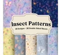 Insect Patterns: Nature Inspired Scrapbook Paper for Journals, Collage, and Creative Projects: Decorative insect motifs for layering, backgrounds, and paper crafting