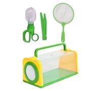 Insecta - Kit di cattura per bambini, con pinzette e rete per osservazione della natura, contenitore Insecta per l'apprendimento in classe e gabbia di osservazione dei bambini