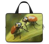 Insects Love - Custodia per computer portatile, ultra sottile, leggera e impermeabile, in neoprene resistente, con cinghia da polso