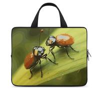 Insects Love - Custodia per computer portatile, ultra sottile, leggera e impermeabile, in neoprene resistente, con cinghia da polso