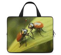 Insects Love - Custodia per computer portatile, ultra sottile, leggera e impermeabile, in neoprene resistente, con cinghia da polso