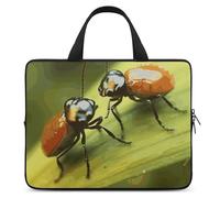 Insects Love - Custodia per computer portatile, ultra sottile, leggera e impermeabile, in neoprene resistente, con cinghia da polso