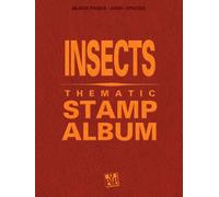 Insects Thematic Stamp Album: With beautiful aesthetic black pages and more than 4300 spaces to sort and display your philately collection. Ideal for beginner adult collectors and kids