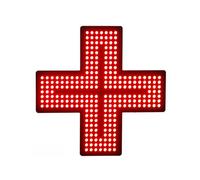 Insegna a Croce a LED per Dispensario, Luci per Farmacia a LED per Atmosfera Festosa con 3 Effetti di Animazione (Sempre Acceso, Lampeggiante E Lampeggiante Generale) per Negozio di Farmacia