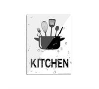 Insegna acrilica da cucina per parete 15,2 x 20,3 cm spessore acrilico autoadesivo moderno design segno facile da
