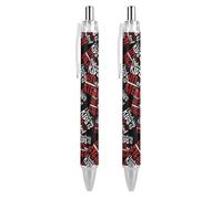 Insegna ai bambini a colpire e rubare baseball personalizzato penna a sfera fantasia divertente penne a sfera nera regali 2 pz