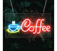 Insegna Al Neon a Forma Di Caffè a LED: Insegne Al Neon Del Caffè, Targa Al Neons Da Caffès, Alimentata Tramite USB Coffee Neons Sign per Caffès, Feste, Cartello