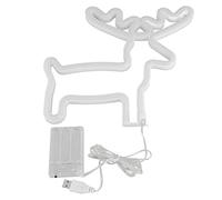 Insegna Al Neon a Forma di Cervo Insegna Al Neon a LED con Design Unico Alimentatore Sicuro a Bassa Tensione per Decorazioni per Feste di Compleanno di Natale