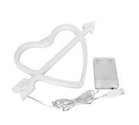 Insegna al neon a forma di cuore Luci rosa romantiche Connessione USB Uso sicuro Luce al neon a LED per la decorazione della stanza Feste in spa