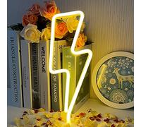 Insegna al Neon a Fulmine,Luci al Neon LED Alimentato a batteria o tramite USB,adatto per la camera da letto,bar,Halloween,Natale, decorazione da parete,regalo neon
