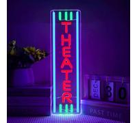 Insegna al neon a LED dimmerabile per decorazione da parete, accessori per home theater, luce al neon per sala cinema, casa, bar, stile classico cinema, idea regalo (42,7 x 12,2 cm)