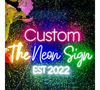 Insegna al neon a led personalizzata, insegna luminosa per parete decorazione camera da letto matrimonio compleanno festa negozio nome luci logo regalo