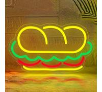 Insegna al neon a sandwich per decorazione da parete, per fast food, alimentazione USB, per ristorante, cucina, negozio, decorazione per feste