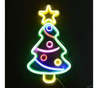 Insegna al Neon con Luce al Neon Dell'albero di Natale, Insegna con Luci al Neon Kawaii Per Decorazioni da Parete, Decorazione da Tavolo a LED, Luci al Neon Impermeabili Per Camera da Letto Camera dei
