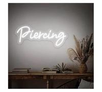 Insegna al neon Decorazione luminosa al neon con LED per piercing montaggio a parete per studi di tatuaggi negozi bellezza 19.7 cm x 49