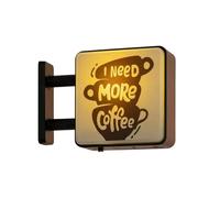 Insegna Al Neon Del Caffè - Adesivi Per Lavagna Magnetica, Materiale ABS | Versatile, Scrivibile, Lavabile Per Cucina, Ufficio, Dormitorio Studentesco Per Organizzare Idee Per Appunti