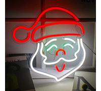 Insegna al Neon di Babbo Natale Luci al Neon di Natale Applique al Neon a Led Insegne al Neon Acriliche per Parete USB Luce Notturna Unica per il Festival di Natale Decorazioni Party Sign