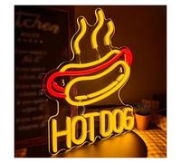 Insegna al neon Hot Dog per luci al per neon Decorazioni murali Le a LED sono utilizzate rapidamente per ristoranti e negozi