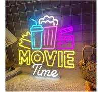 Insegna al neon Lampada al per neon con atmosfera rilassante per il cinema, luci, decorazioni murali(65x65cm)
