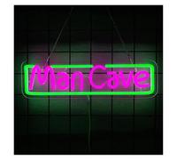 Insegna al Neon LED Man Cave Insegna Al Neon A Con Lettere Luminose Per Sala Giochi Bar Club Camera Da Letto Festa Decorazione Artistica Lampada Dimmerabile 42cmx12cm