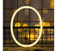 Insegna al neon, luce LED bianca calda con lettere dell'alfabeto, alimentata a batteria e USB, lettere sospese per camera da letto, bar, decorazioni per matrimoni e regali (0)