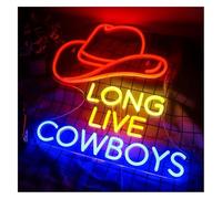 Insegna al neon Lunga vita ai cowboy per insegne luminose a LED per ristoranti bar feste di ballo pareti personalizzate lampade artistiche