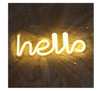 Insegna al neon Pannello luminoso con lettere colorate per illuminazione interna, alfabeto al neon, bianco caldo e per rosa(Beige)