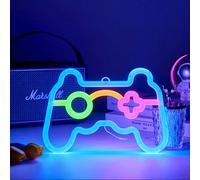 Insegna al neon per giochi a LED Controller per gamepad Insegne al neon Luci da parete per giochi Decorazione per sala giochi Regalo Campeggio Camera dei bambini Decorazioni per feste