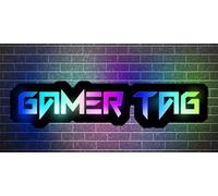 Insegna al neon personalizzata con tag gamer, targa al neon a LED personalizzata per la stanza dei videogiochi, decorazione da parete per uomini, adolescenti, ragazzi e ragazze, decorazione per la
